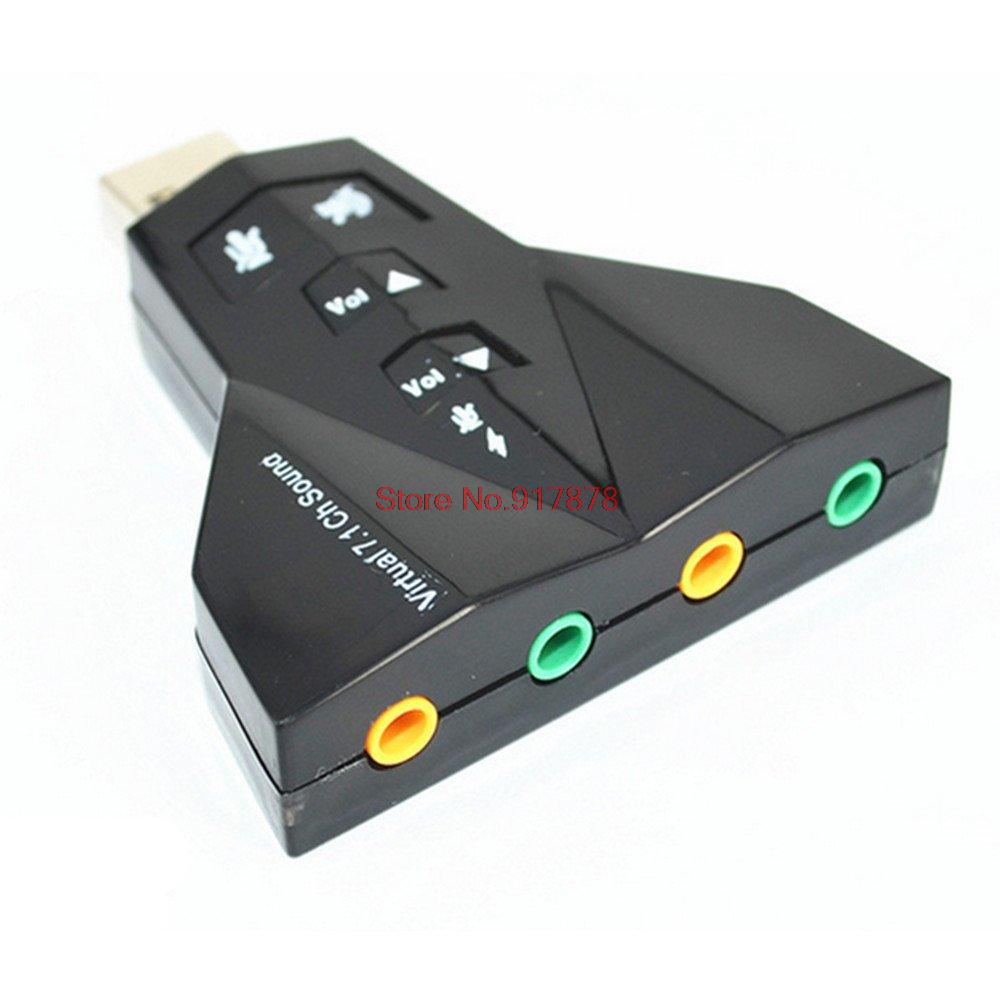 2 in 1 3D External Usb Audio Sound Card 7 1 Digital Dual Virtual 7 1