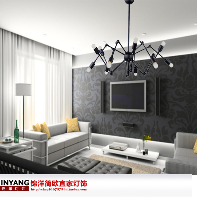 Aliexpress.com : acquista creativo ragni soggiorno lampadario ... Lampadari Design creativo