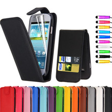 Wallet Card Magnetic PU Leather Case for Samsung Galaxy S3 mini i8190 Cover Cases Flip Case