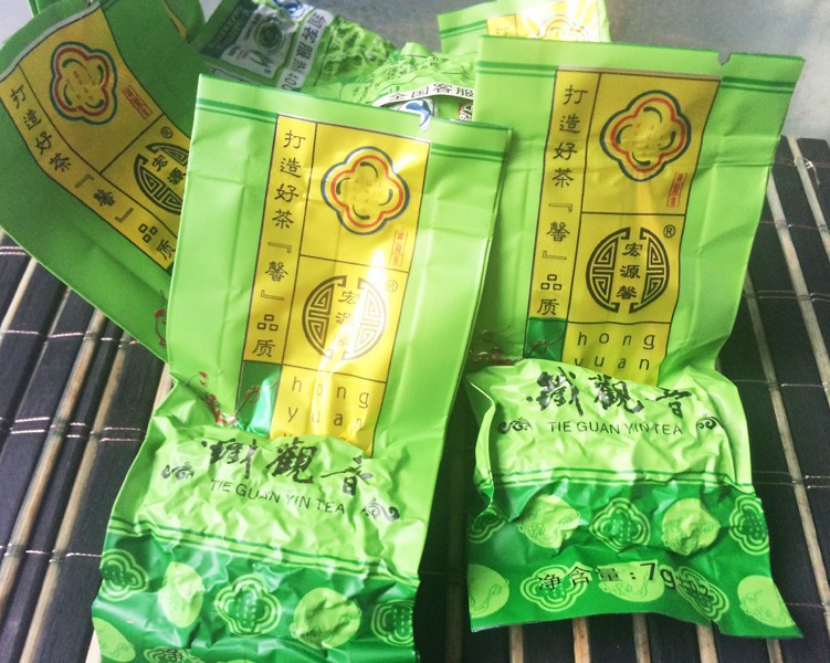 Freeshipping Tieguanying Vacuum Package 7g bags Fujian Anxi Tieguanying Oolong Tea