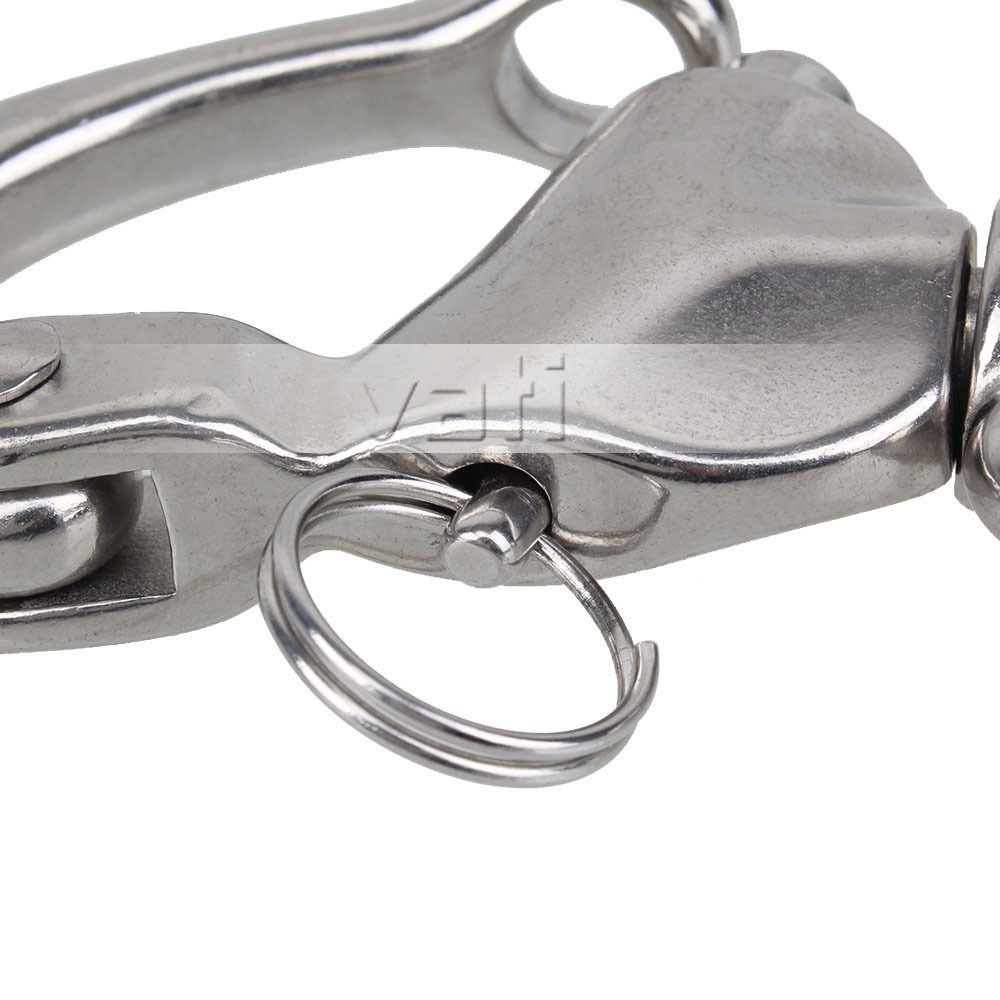 128mm Swivel/Jaw Snap Shackles Stainless Steel 304 Quick Release Bail