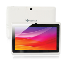 Free Shipping 7 inch Android Tablet Q88 1024 600 A33 White Color Quad Core 1GHz 512MB