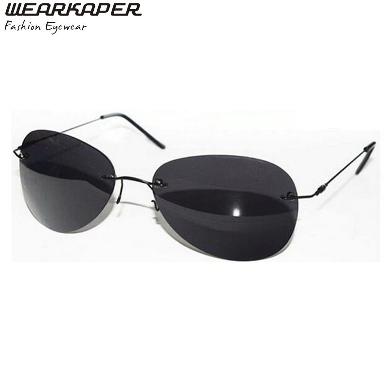 WEARKAPER Rimless Classic Sport glasses font b Matrix b font font b Morpheus b font font