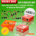The newest version sigma box with 9 cables with Pack 1 activation for t MTK based