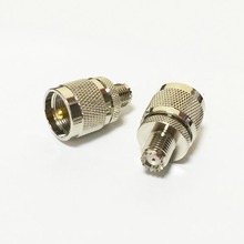 Увч вилочная часть вилка переключатель MINIUHF женское джек RF коаксиальный адаптер конвертер прямой Nickelplated
