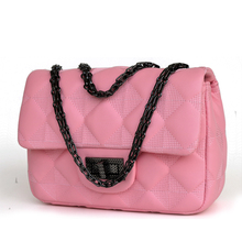 New mini 7-color diamond lattice Chains women Chaneel bags PU women’s leather handbags Double Flap Bag