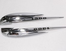 Gas Tank Emblem Badge Decals for Honda VTX1300 VTX 1300 3D Chrome