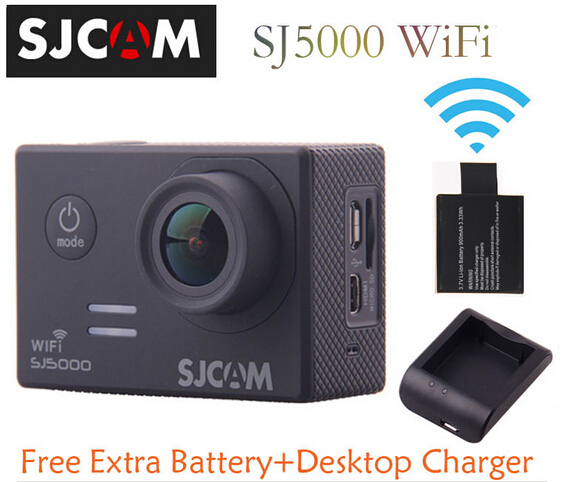 Оригинальный SJCAM SJ5000 wi-fi действие резвится камера 14MP 1080 P 2.0 дюймов водонепроницаемые HD камера + ( бесплатный экстр