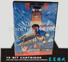 Sega MD games card with Box – Street Fighter II 2 Japan Cover For 16 bit Sega Megadrive Genesis Game Cartridge System
