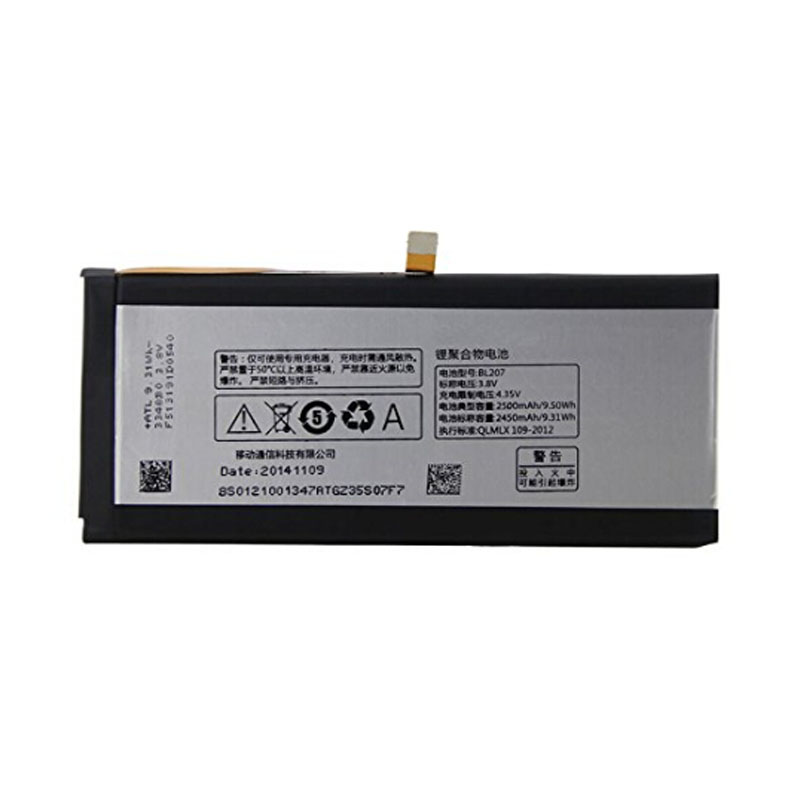 Original Replacement 3 8V 2500mAh BL207 Li Polymer font b Battery b font For Lenovo K900