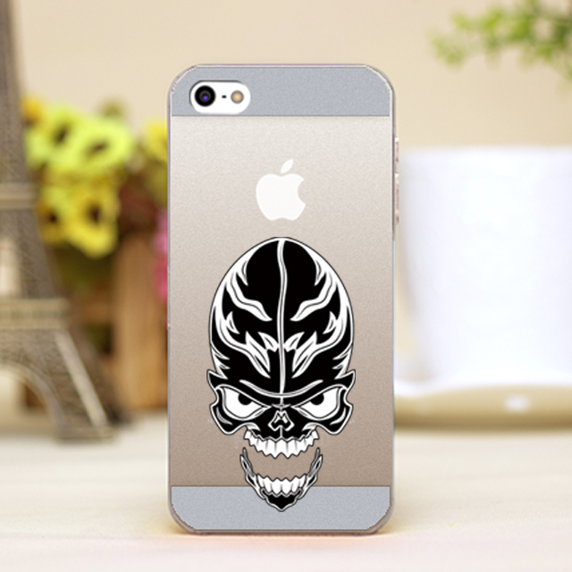 pz0024 4 25 skulls and CrossBones tattoo hollow out Design font b cellphone b font cases