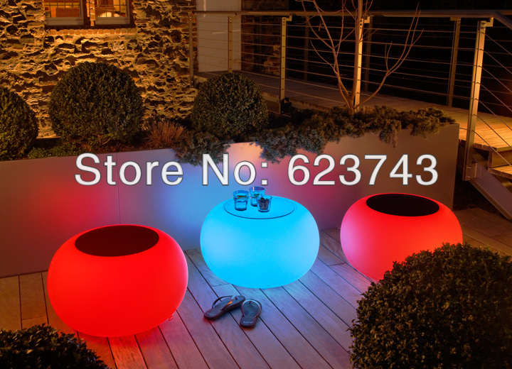 led Illuminated Furniture Bubble LED waterproof led table led coffee table rechargeable for Bars party events