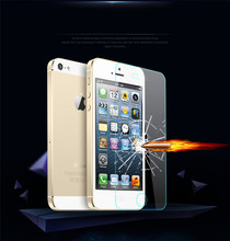 5000pcs 5G 5S glass 0.3mm 9H Anti-shatter Premium tempered glass screen protector for iphone 5 5G 5S 5C protective guard film