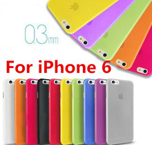 0.3mm Ultra Thin Case for iPhone 6 6S Slim Matte Transparent Cover for Apple iPhone 6 6S Frosted Crystal Clear Slim Phone Cover