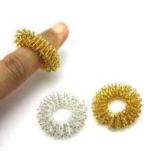 2PCs Acupressure Increase Blood Flow Circulation Finger Massager Ring Health Tool New