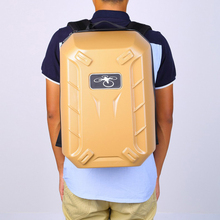 Professional Hard Backpack Shoulder Carrying Bag for DJI Wizard 3 Phantom 3 Standard FPV Drone Quadcopter Black&Gold