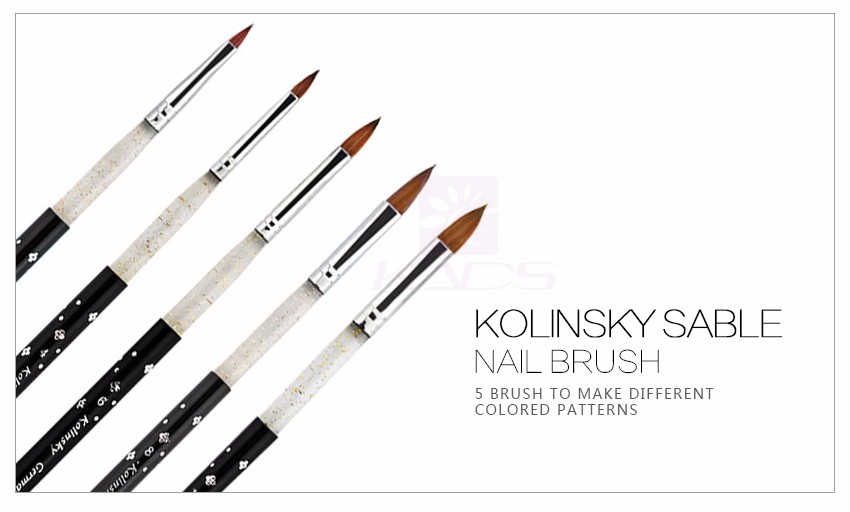 kolinsky nail art brushes