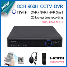 Видеонаблюдения wi-fi DVR 8 Channel 960 H 25fps запись в реальном времени цифровой видеорегистратор микро-hdmi 8ch цифровой видеорегистратор nvr для охраны дома