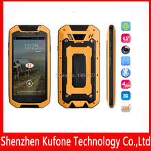 4 5 inch MTK6589T Quad Core Kufone v12 IMAN IP67 rugged Android Smartphone Waterproof phone GPS