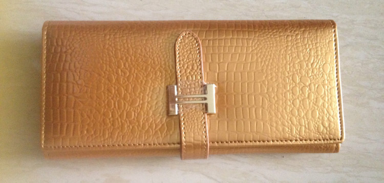 light gold wallet