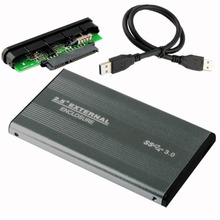 Серый HDD жесткий диск мобильного внешний корпус Box чехол 2.5 » SATA USB 3.0 EL5009 hd экстерно жесткий диск