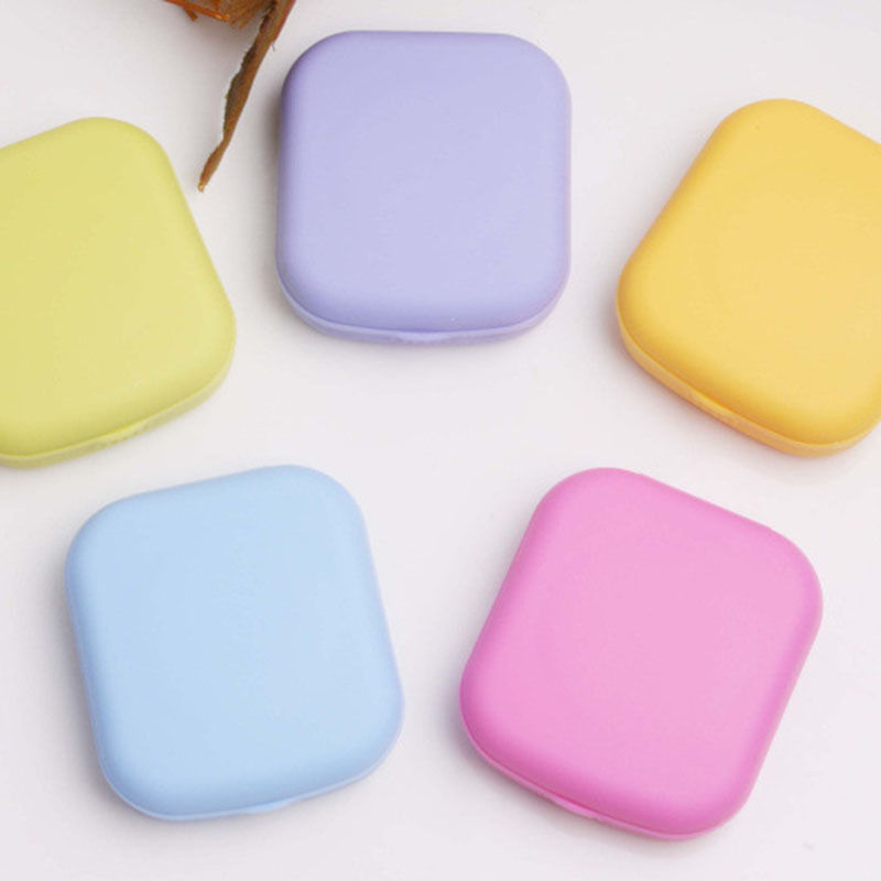 Porfessional Pocket Mini Contact Lens Case Travel Kit Easy Carry Mirror Container Holder Free Shipping