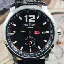Ganador fully reloj mecánico automático para hombre negro calendario personalizado hombres comerciales del reloj de moda de j184