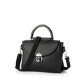 Semicircular Handles Retro Small Handbag 2016 New Women Fashion mbossing Bag Push Lock Flap Bag Ladies