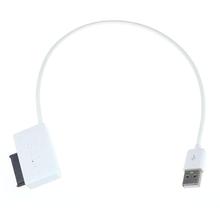 Del Laptop USB 2.0 to 7+6 13Pin Slimline SATA DVD CD Rom Optical Drive Cable Mar09