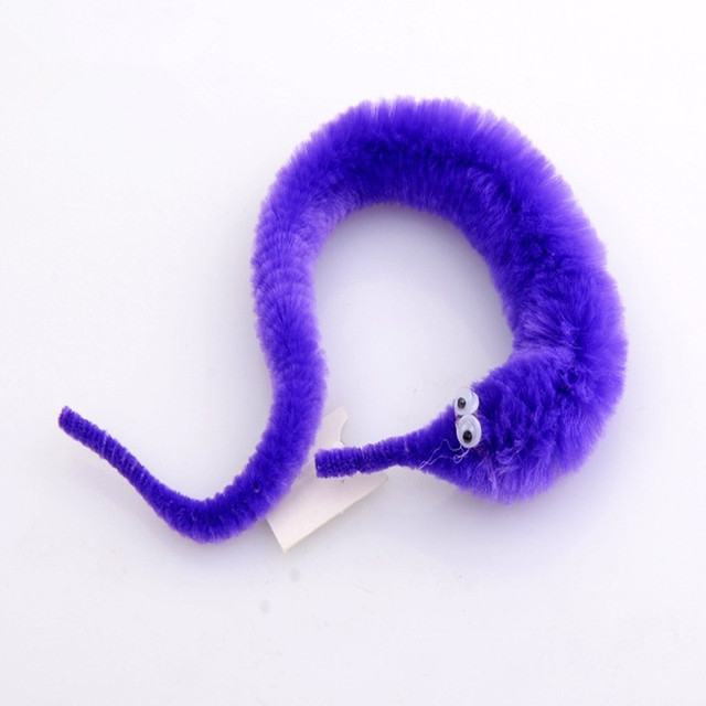 No Box 1 Piece OPP Bag Packing Magic Trick Twisty Fuzzy Worm kids Cartoon Animals Toys Bile Pussy Mr Fuzzy Dolls