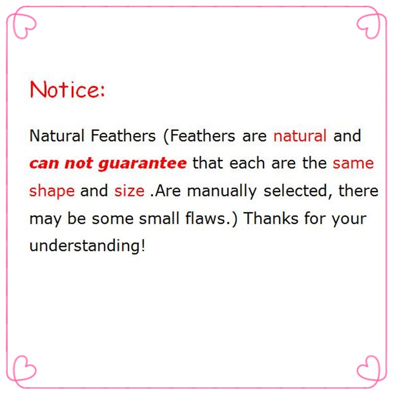 Natural feathers