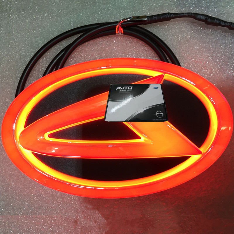 4d Car Led Emblem Car Led Badge Symbols Logo White Blue Red Rear Led