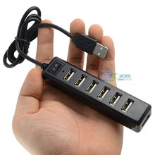 7 Port USB 2 0 Hub High Speed Adapter for Tablet PC Smartphone Laptop Macbook