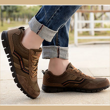 Plus Size 44-48 Autumn Spring Men Shoes Gauze Breathable Shoes Men Large Size Casual Outdoor Flat Shoes