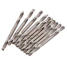 V1NF 10pcs 3.2mm Dia. HSS Double Ended Spiral Drill Bits Twist Drill Tools Set Free Shipping