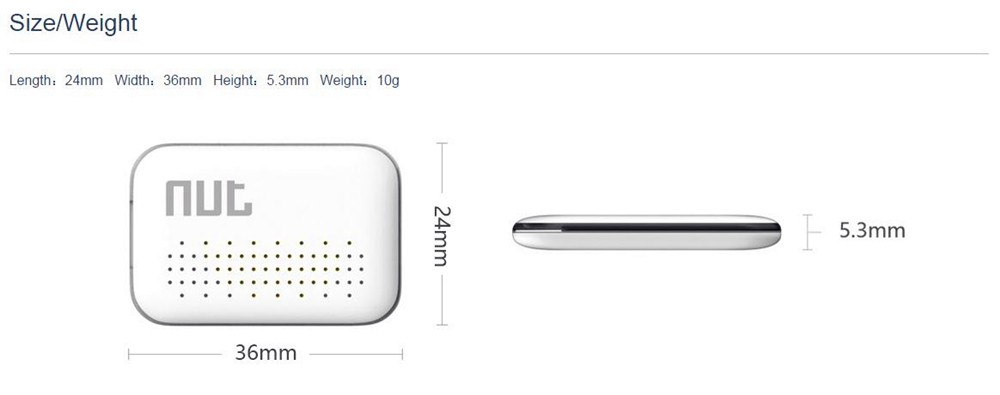 size and weight