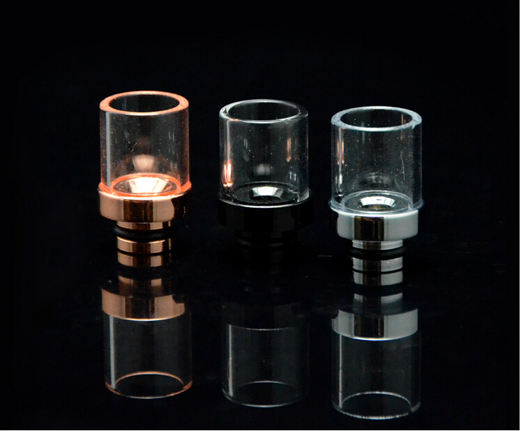 Stainless Steel Glass Hybrid 510 Drip Tip For CE Clearomizer MT3 Atomizer Disposable E Cig