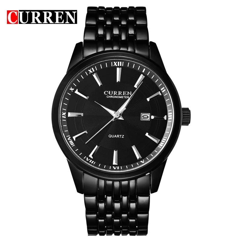 CURREN Watches Men Luxury Brand Stainless Steel Business Watches Casual Watch Quartz Watches relogio masculino8052