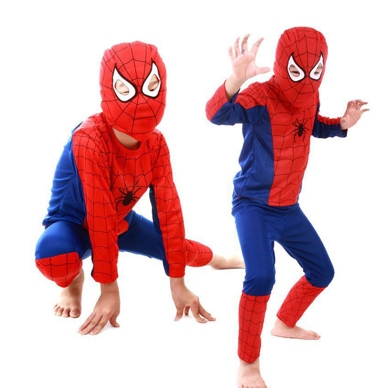 Spiderman superman batman children party cosplay costume Halloween Clothes For Kids