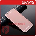 Hight Quality For iphone 6 6G like 6s housing Grey White Gold Rose metal alloy back