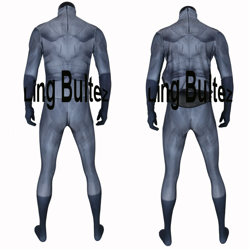 Ling Bultez High Quality Muscle Padding Batman Spandex Suit New Batman