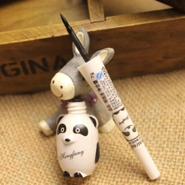 Best SM13 Cute Panda Waterproof Makeup Cosmetic Black Liquid Smooth Eye Liner Eyeliner Pen