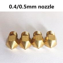 Reprap 3d printer accessories 0.4mm/0.5mm Extruder Print Head/Nozzle For 1.75MM Makerbot Reprap