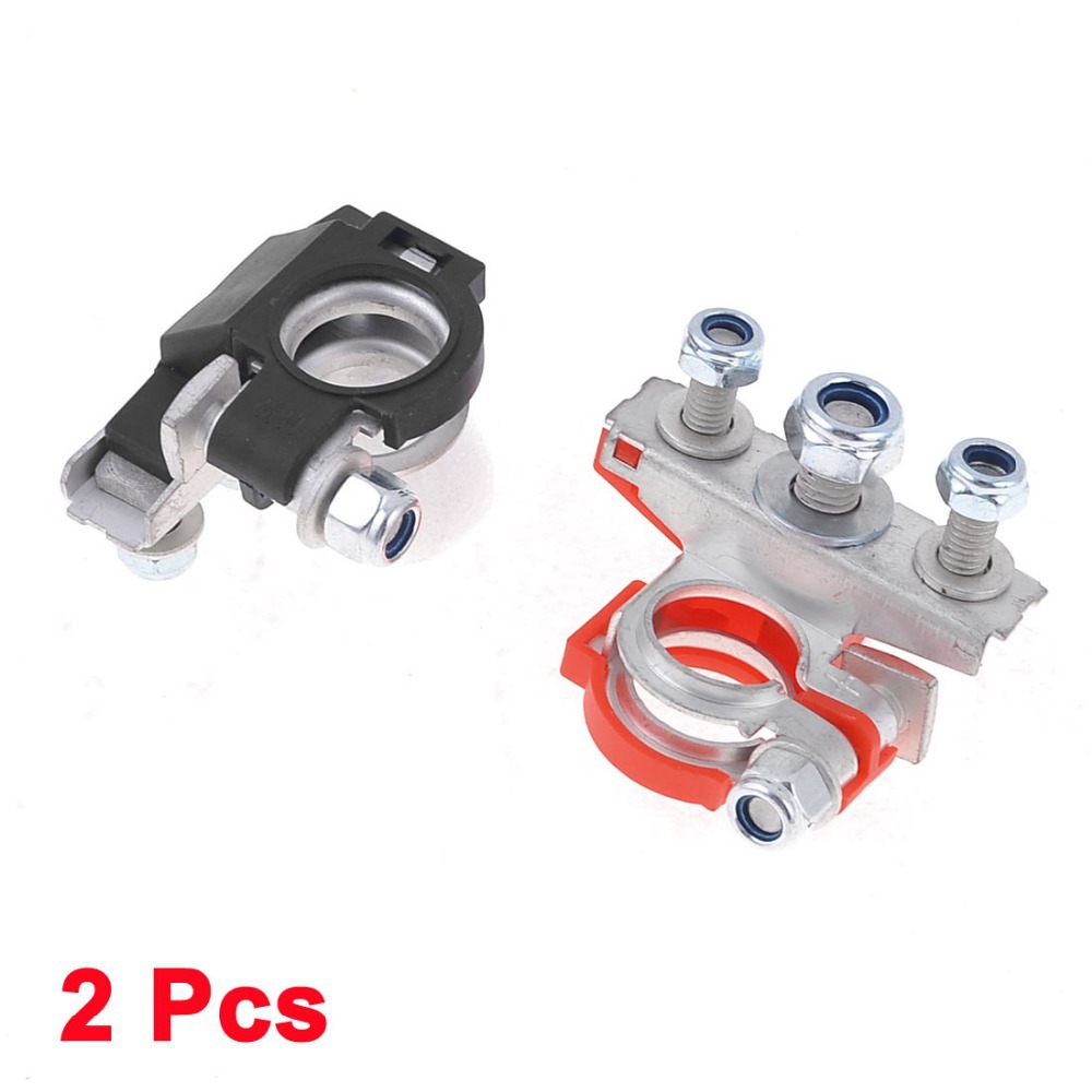 Car battery terminals red black xs