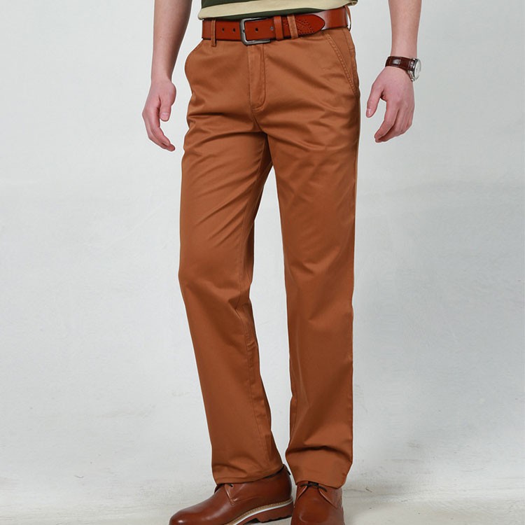 4 Colors 30-42 100% Cotton Fashion Joggers Men Casual Long Pants Men\'s Clothing Black Khaki Pants Trousers Autumn Summer Brand (7)