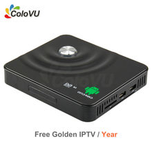 Android DVB S/S2 Digital Satellite Combo Receiver with 1Year Golden IPTV for Araibic/Europe/Africa/India support CCCAM/Newcamd