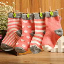 Free shipping 8 pieces lot 4pair 85 cotton Baby socks newborn floor socks No bone promoted