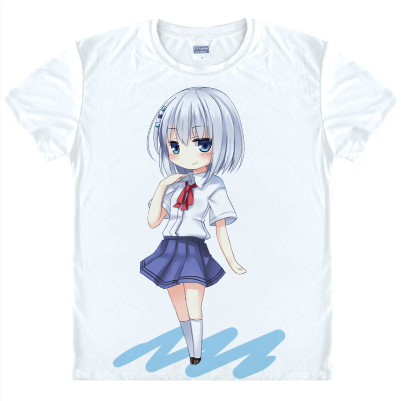 DATE A LIVE T shirts kawaii Japanese Anime tshirts Manga Shirts Cute Cartoon Kurumi Tokisaki Cosplay