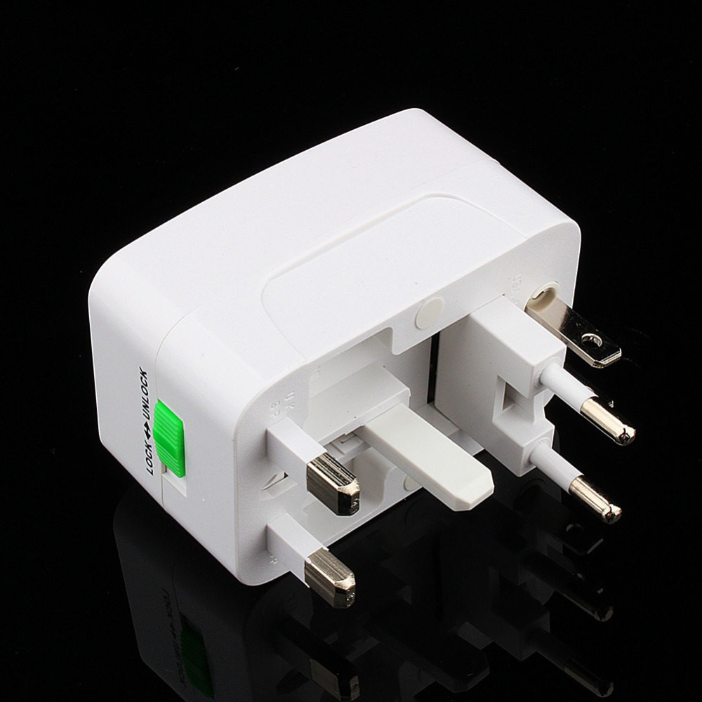 Hot Universal World Charger Plug Sockets All-in-one Travel AC Power Adapter Converter to US/UK/AU/EU Free Shipping
