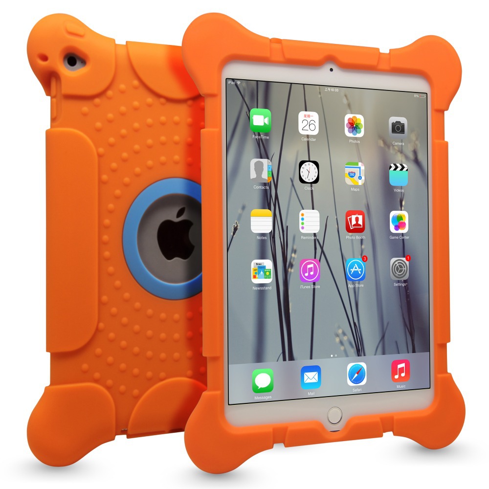 Kids Soft Silicone Circular Bead Shock Proof Case for iPad Air2 for